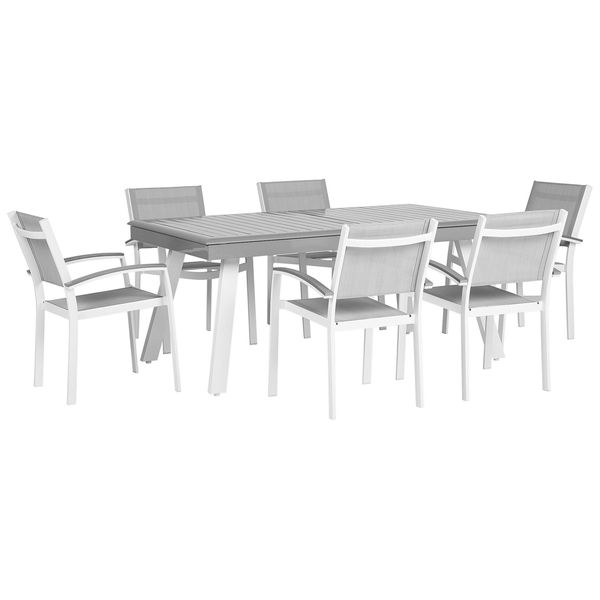 GartenmÖBel Set 6-Sitzer Aluminium Grau Pereta-image