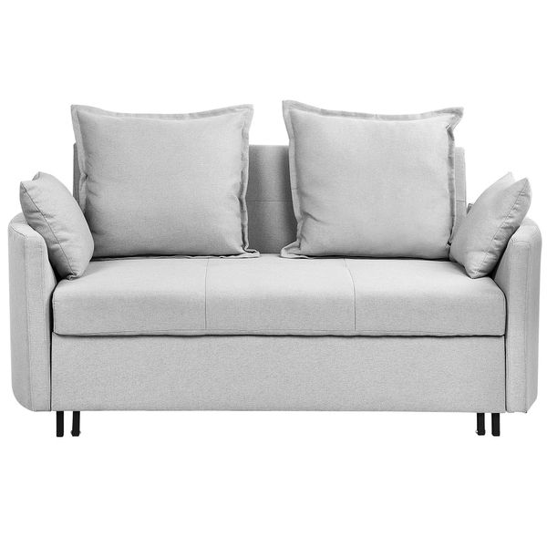 2-SITZER-SCHLAFSOFA Polsterbezug Hellgrau Hovin-image