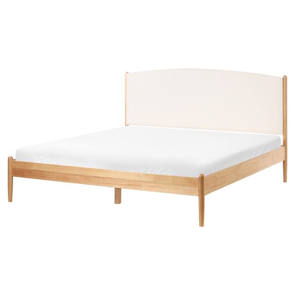 Bett Mit Lattenrost 160/200 Cm Hellbraun Clairac-image