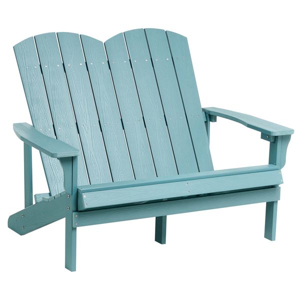 Gartenbank Adirondack 125 Cm Hellblau-image