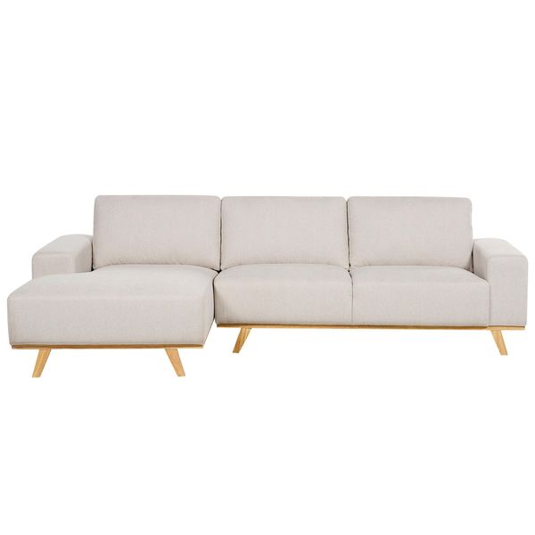 3-SITZER-ECKSOFA Beige Linksseitig Nora-image