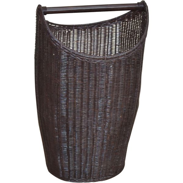 WäSchekorb My Home, Braun, B:41Cm H:67Cm T:40Cm, Geflecht Rattan, WäSchesammler, WäSchekorb, Rattangeflecht, Landhaus-Stil, Mit Griff, HöHe 67 Cm-image