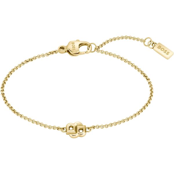 Armkette Boss "Double B Petit", Gold (Gelbgoldfarben), ArmbäNder, Damen, 16Cm, Edelstahl, Armkette-image