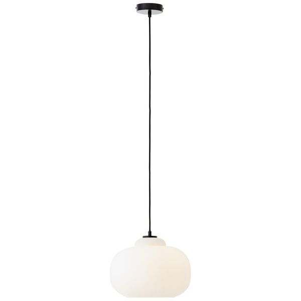 Brilliant Pendelleuchte "Blop", Weiß, 1, Ø 30Cm, Leuchten, HöHe 128,5 Cm, Ø 30 Cm, E27, KüRzbar, Glas/Metall, Pendelleuchte-image