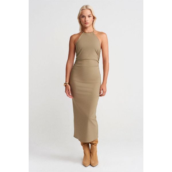 Halterneck Bodycon Midikleid-image