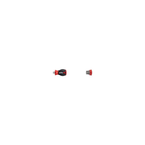 Wiha Schraubendreher Mit Bit Magazin Magnetisch Tx Mit 6 Bits, Stubby, 1/4" In Blister (33744)"-image