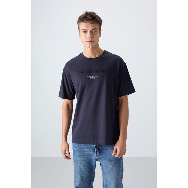 ÜBergrößTes Baumwoll-Polyester Logo T-Shirt-image