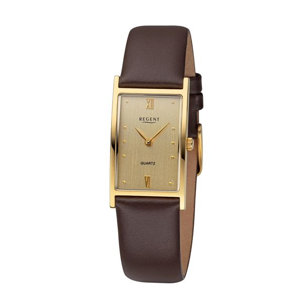 Titanuhr Regent, Dunkelbraun, Armbanduhren, Damen, Quarzuhr, Armbanduhr, Damenuhr, Lederarmband, Analog-image