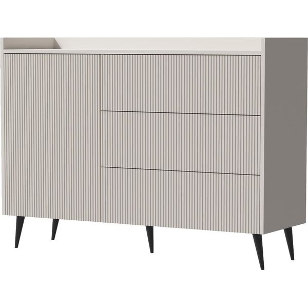 Kommode Arysa In Beige Kaschmir 92/126/41 Cm-image