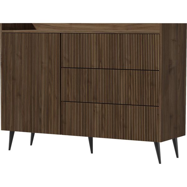 Kommode Arysa In Braun Walnuss Holzoptik 92/126/41 Cm-image