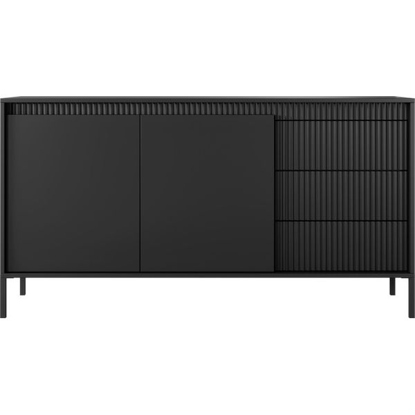 Sideboard Cindy In Schwarz 154/81/40 Cm-image