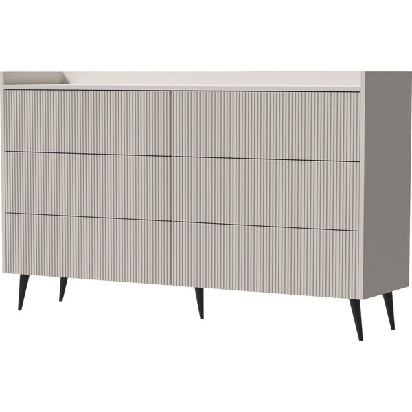 Kommode Arysa In Beige Kaschmir 92/150/41 Cm-image