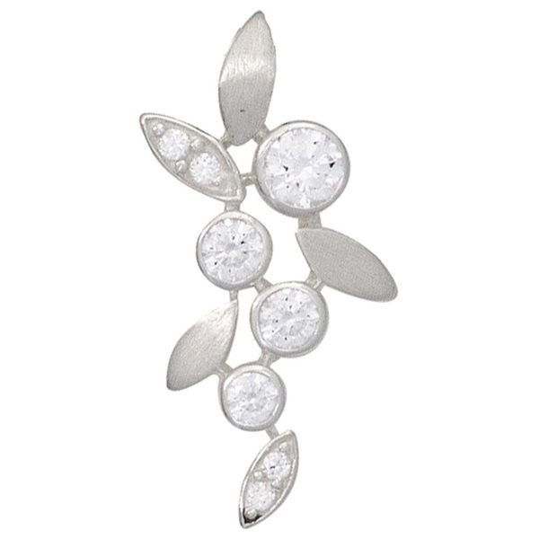 KettenanhäNger Jobo "AnhäNger Mit 8 Zirkonia", Silber (Silber 925), SchmuckanhäNger, Damen, Silber 925 (Sterlingsilber), KettenanhäNger, 925 Silber-image