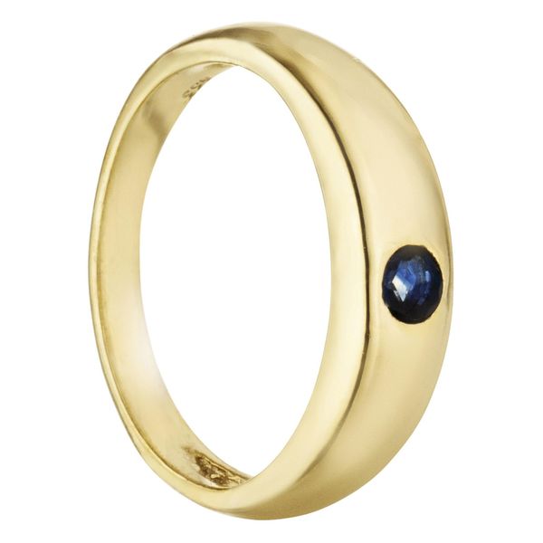 KettenanhäNger Jobo "AnhäNger Taufring", Gold (Gelbgold 333), SchmuckanhäNger, Damen, Gelbgold 333, KettenanhäNger, 333 Gold Mit Safir-image