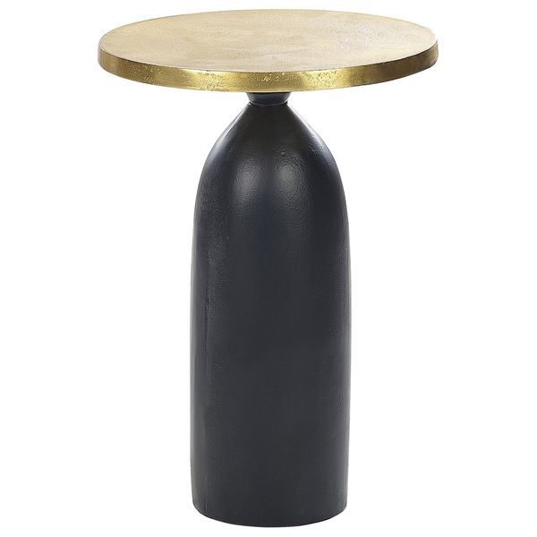 Beistelltisch Aluminium Gold/Schwarz Rund 36 Cm Tekapo-image