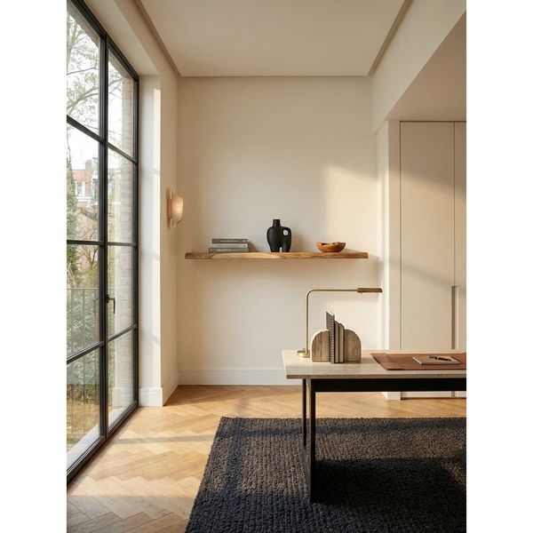 Wandregal Massivholz Baumkante Landhausstil, Akazie 120X26X4 Cm-image