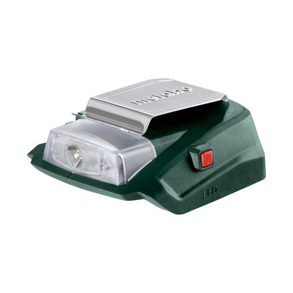 Metabo Akku-Power-Adapter PA 14.4-18 LED-USB Mit 12 V-Anschluss Und Led-Licht; Karton (600288000)-image