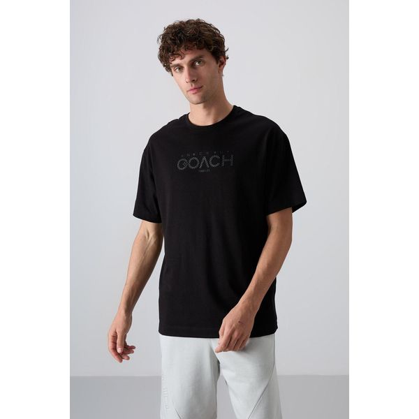 Oversized Logo-Patch Rundhalsausschnitt T-Shirt-image