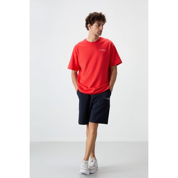 Oversized T-Shirt Mit Kurzen ÄRmeln Und Shorts-Set-image