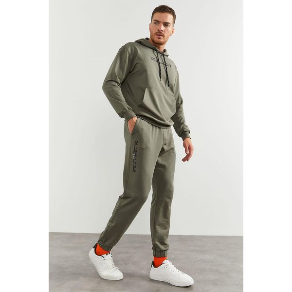 Oversized Kapuzen-Sweatshirt Und Hose Set-image