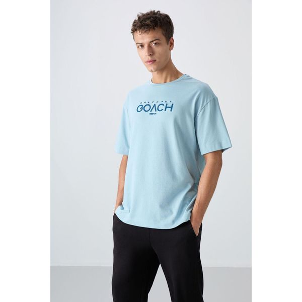 Oversized Logo-Patch Rundhals-T-Shirt-image