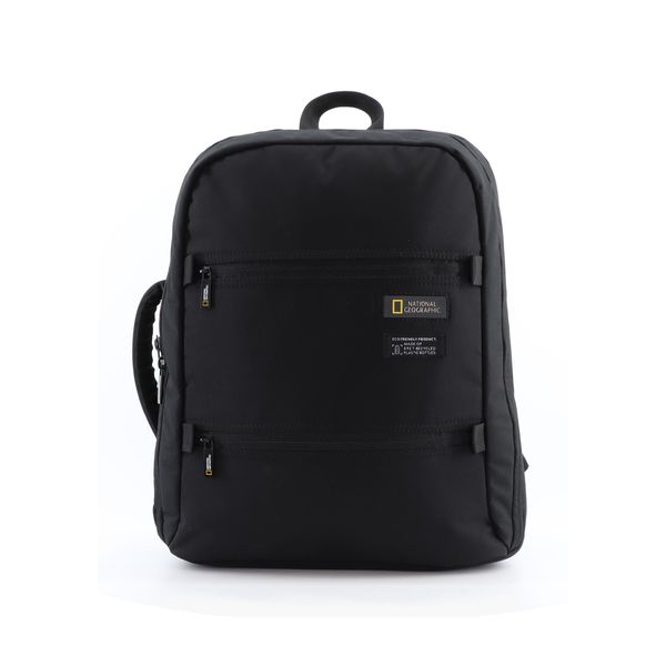 Cityrucksack National Geographic "Mutation", Herren, Gr. B/H/T: 16Cm, Schwarz, Kunstfaser, Unifarben, RucksäCke Cityrucksack, Aus Recyceltem Material-image