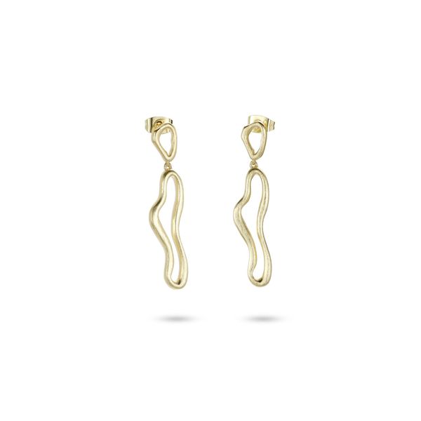 Paar Ohrstecker Firetti "Schmuck Geschenk Kupfer Ohrschmuck Ohrringe Classic", Gold (Gelbgoldfarben), Ohrringe, Damen, Kupfer-image