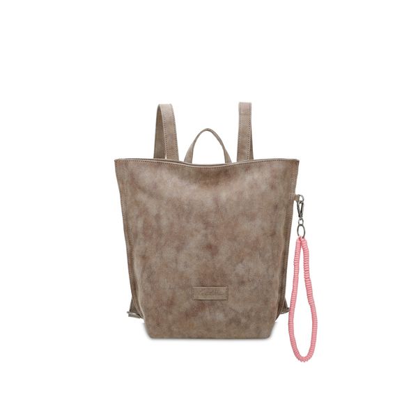 Cityrucksack Fritzi Aus Preussen "Fritzi33N", Damen, Gr. B/H/T: 10Cm, Braun, Lederimitat, RucksäCke Cityrucksack, Mit Abnehmbarer SchlüSselschlange-image