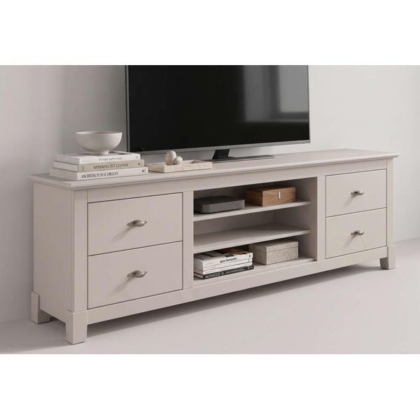 Lowboard Otto Home "Rauna", Kaschmir, Bei, B:200Cm H:59Cm T:38Cm, Massivholz, Sideboards, Lowboard, Kommode, Breite 200 Cm, Fsc-Zertifiziertes Massivholz-image
