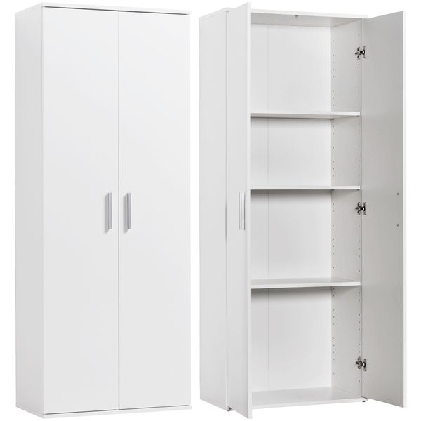 Mehrzweckschrank Procontour "Schrank Clara ", Weiß, B:64Cm H:167Cm T:33,7Cm, Holzwerkstoff, Kunststoff, SchräNke, Mehrzweckschrank, HöHe 167Cm Mit Variabel Verstellbaren EinlegeböDen-image