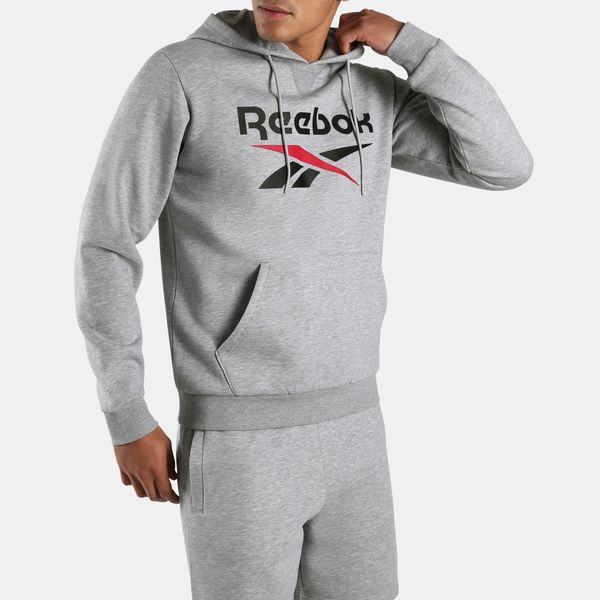 Kapuzensweatshirt Reebok "Trent 2 Col Logo Hoody", Herren, Gr. Xl, Light Grau M, Obermaterial: 60% Baumwolle, 40% Polyester, Sweatshirts, Sportlicher Schnitt, Mit Verstellbarer Kapuze, Mit KäNgurutasche-image