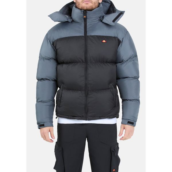 Steppjacke Ellesse "Dappiani Padded Jacket", Herren, Gr. Xxl, Schwarz, Grau, Obermaterial: 100% Polyester, Jacken Steppjacke, Sportlicher Stil, FüR Sportmode Und Streetwear, Aus Polyester-image