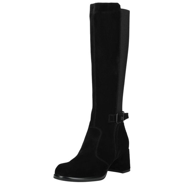 Overkneestiefel Nero Giardini "Nero Giardini Stiefel Leder/Textil", Damen, Gr. 36, Schwarz, Leder, Textil, Schuhe-image