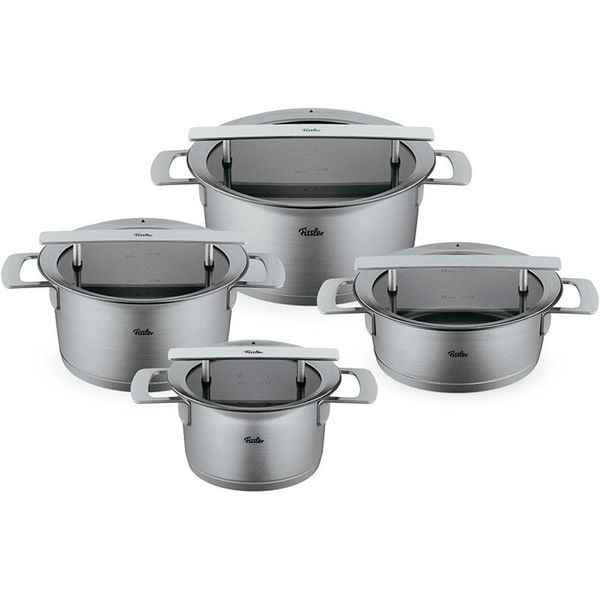 Topf-Set Fissler "Phi Collection", Silber (Silberfarben), TöPfe, Cookstar Allherdboden; Edelstahl 18/10; Made In Germany-image