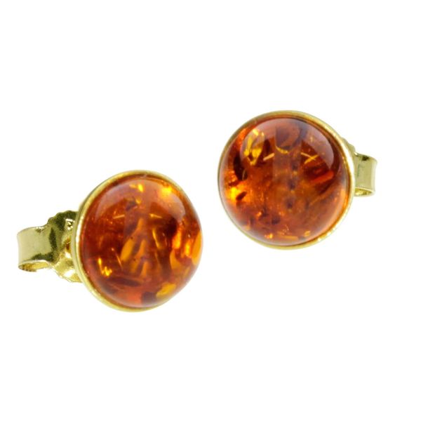 Paar Ohrstecker Ostsee-Schmuck "Ostsee-Schmuck Ohrstecker Classic 8 Mm Ohrstecker Classic 8 Mm", Gelb, Ohrringe, Damen, 9Mm Rund, Gelbgold 333-image