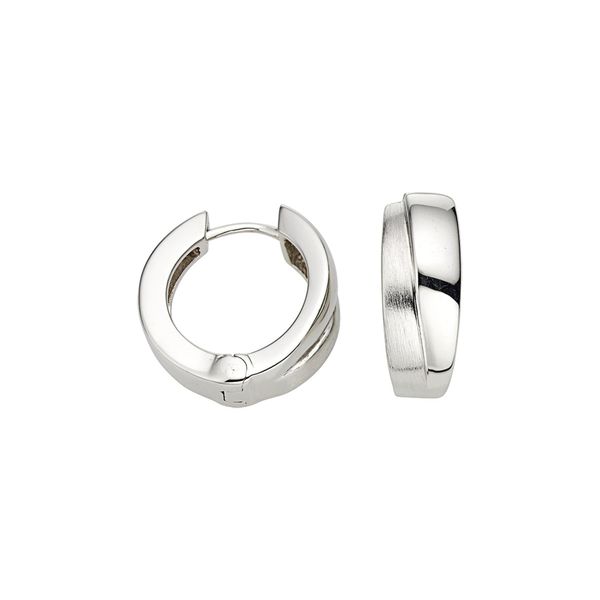 Paar Creolen Firetti "Schmuck Geschenk Silber 925 Ohrschmuck Ohrringe", Silber (Silberfarben), Ohrringe, Damen, 16,5Mm, Silber 925 (Sterlingsilber)-image