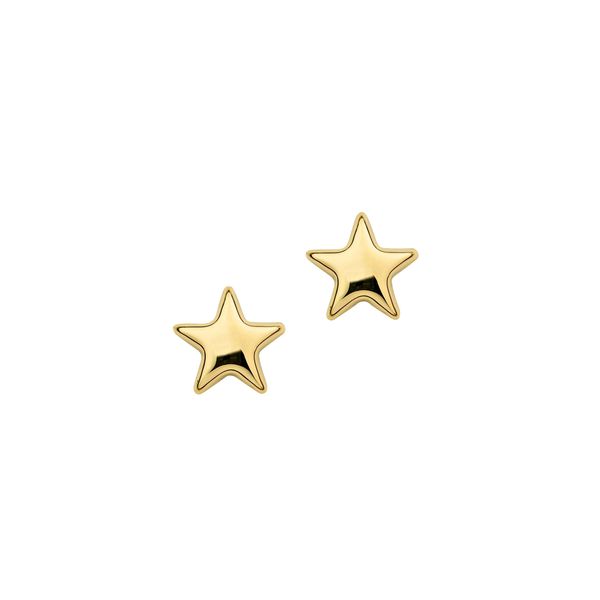 Paar Ohrstecker Firetti "Schmuck Geschenk Gold 333 Ohrschmuck Ohrringe Sterne", Gelbgoldfarben, Ohrringe, Herren, 7,5Mm, Gelbgold 333-image
