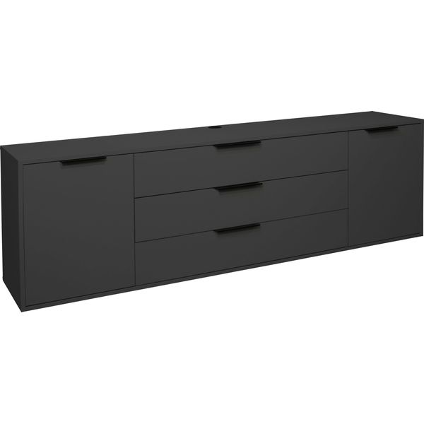 Sideboard MÄUsbacher "Bonnie", Grau (Anthrazit Matt Lack), B:216Cm H:67Cm T:45Cm, Sideboards, Sideboard, Modernes Sideboard-image