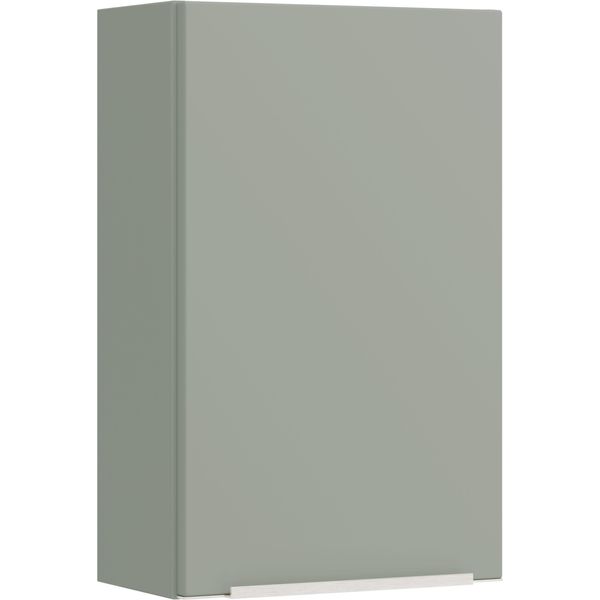 HäNgeschrank Welltime "Trient, HäNgeschrank 40 Cm, GedäMpfte Scharniere", SchilfgrüN, B:40Cm H:64Cm T:20Cm, Mdf, SchräNke, HäNgeschrank, SchilfgrüN, GedäMpfte TüR, Verstellbare EinlegeböDen-image