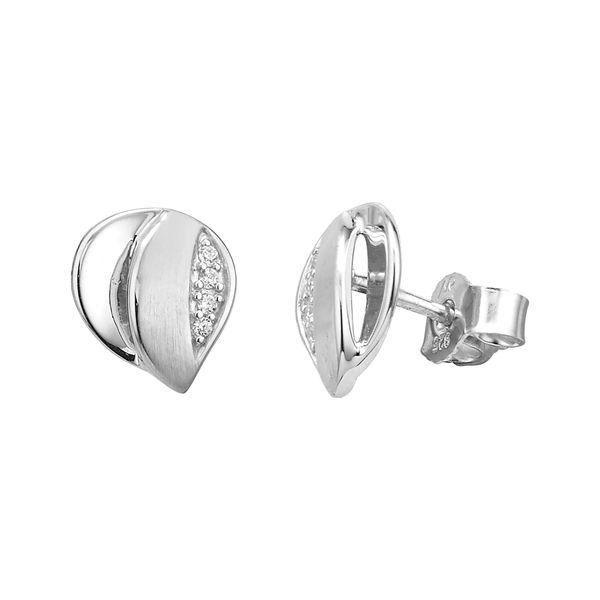 Paar Ohrstecker Firetti "Schmuck Geschenk Silber 925 Ohrschmuck Ohrringe", Silberfarben, Kristallweiß, Kristallweiß, Ohrringe, Damen, Silber 925 (Sterlingsilber), Mit Zirkonia (Synth.)-image