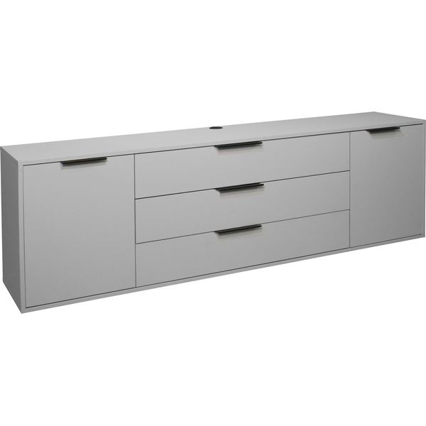 Sideboard MÄUsbacher "Bonnie", Grau (Kreidegrau Matt Lack), B:216Cm H:67Cm T:45Cm, Sideboards, Sideboard, Modernes Sideboard-image