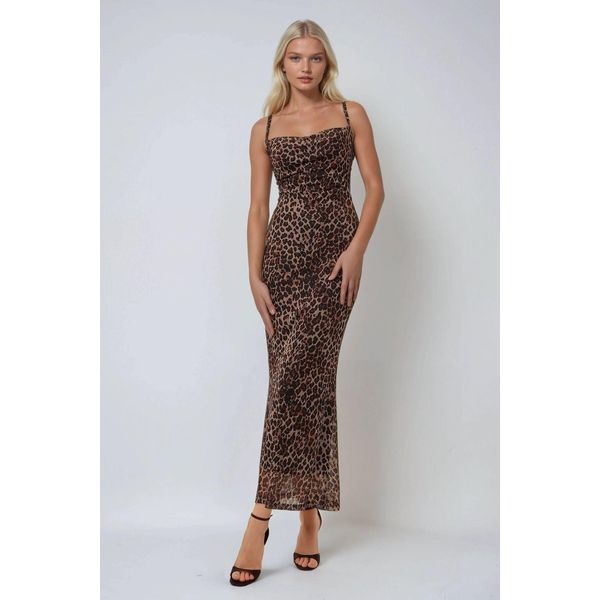 Bedrucktes Bodycon-Maxi-Kleid-image