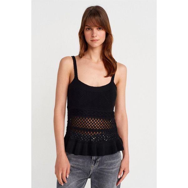 Taillierte Rippstrick-Cami-Bluse-image