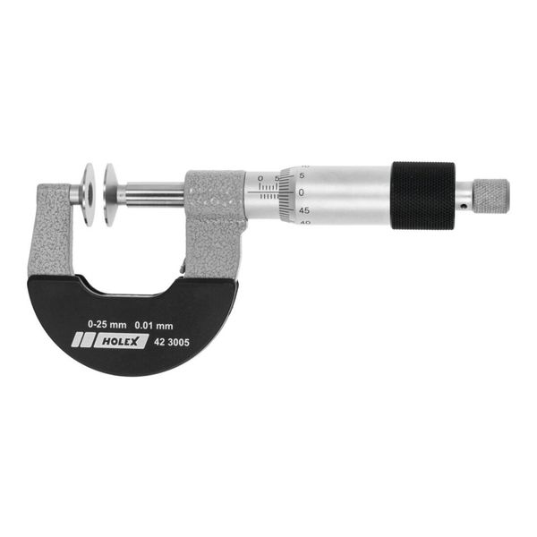 Holex BüGelmessschraube Mit TellermessfläChen Und Nichtdrehender Spindel, Messbereich: 25-50 Mm (423005 25-50)-image