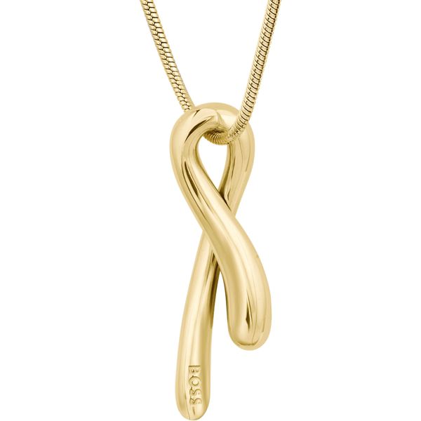 Kette Mit AnhäNger Boss "Gloss", Gold (Gelbgoldfarben), Halsketten, Damen, Edelstahl, L: 50,5 B: 2Mm, B:2Mm-image