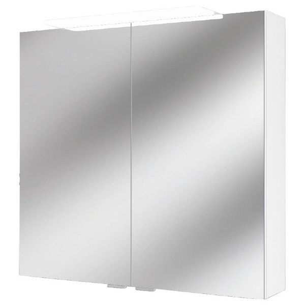 Spiegelschrank Jokey "Lightblade", Weiß, B:72Cm H:68,5Cm T:21Cm, Mdf, SchräNke, Spiegelschrank, Weiß, 72 Cm Breite-image