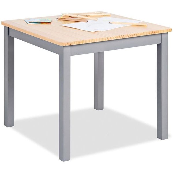 Kindertisch Pinolino "Fenna, Grau/Natur", Beige (Natur, Grau), Tische, Kinder, B/H/T: 57Cm X 51Cm X 57Cm, Kindertisch, FüR Kinder, B:57Cm H:51Cm T:57Cm-image
