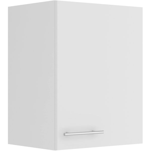 HäNgeschrank Optifit "Bella", Weiß (Weiß, Weiß), B:45Cm H:57,6Cm T:34,6Cm, Holzwerkstoff, SchräNke, HäNgeschrank, Breite 45 Cm, 1 TüR, 1 Einlegeboden-image