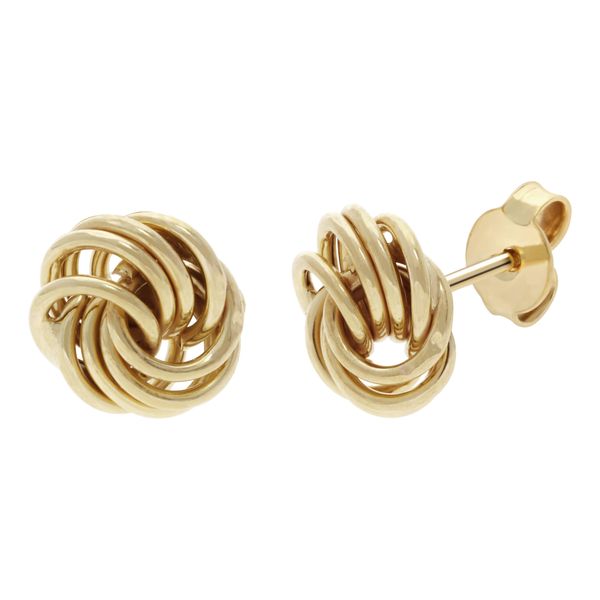 Paar Ohrstecker Firetti "Schmuck Geschenk Gold 375 Ohrschmuck Ohrringe Loveknot", Gelbgoldfarben, Ohrringe, Damen, 8Mm, Gelbgold 375-image