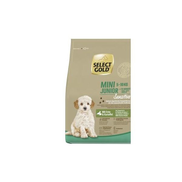 Select Gold Sensitive Croquettes Chiot Mini Canard Aux Pommes De Terre 4 Kg-image